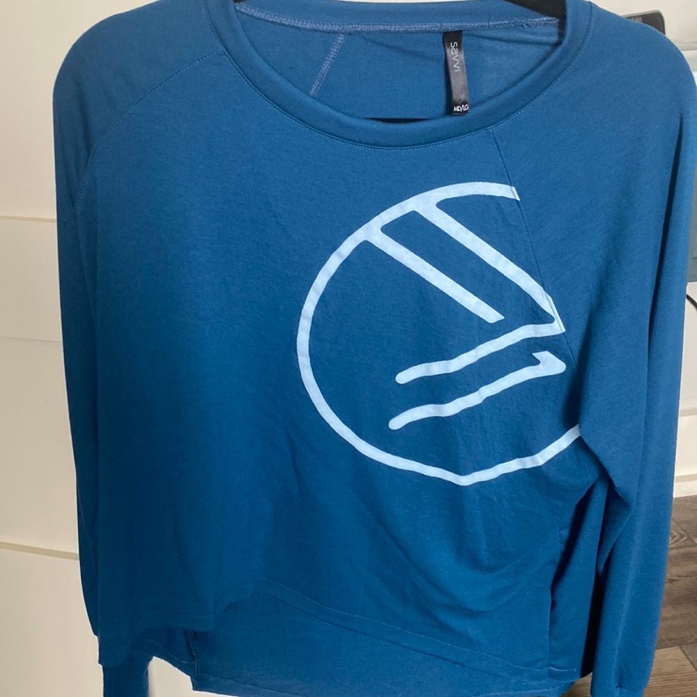 Savvi long teal shirt medium